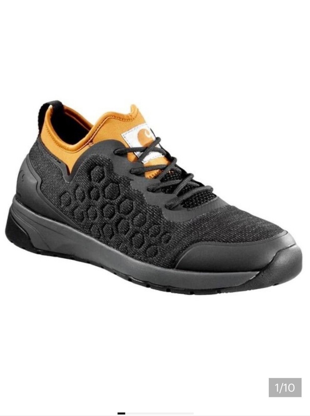 Carhartt Force Men’s Black and Orange Slip-Resistant Athletic Shoe